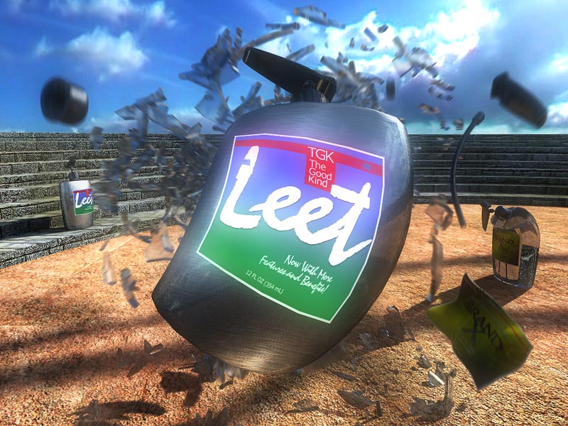 Leet is better than Brand X