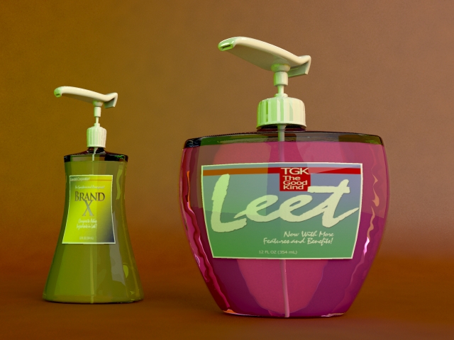 Leet is better than Brand X