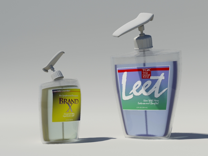 Leet is better than Brand X