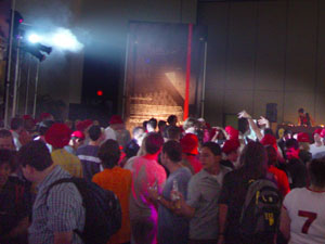 People wear Red Hats at Softimage Party